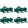 Kanayu 4 Pcs 3-Outlet Extender Adapter, Indoor/Outdoor Use, Weatherproof 3