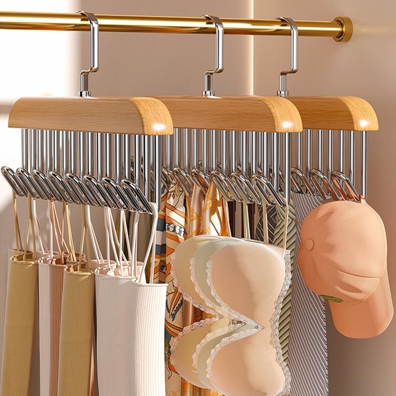 Rairsky Bra Hangers for Closet Organizer, 2 Pack Space Saving