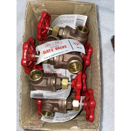 B & K NEW Box Of 10 Mueller B & K " 1/2" Copper Gate Valve Female 100-503