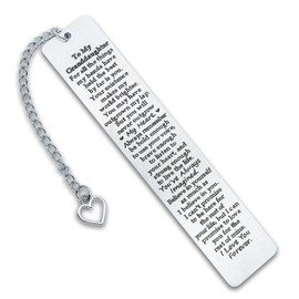 Granddaughter Gifts from Grandma Grandpa, to My Granddaughter Bookmark, 16th 18th 21st Birthday Gift for Granddaughter Birthday Christma 2025 Graduation Gifts for Granddaughter from Nana