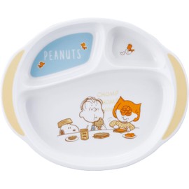 Peanuts SN1700-308 Snoopy Kids' Plate, Divider Plate, Lunch Plate, Children's Tableware, Present, Baby Shower, Made in Japan, Yamaka Shoten