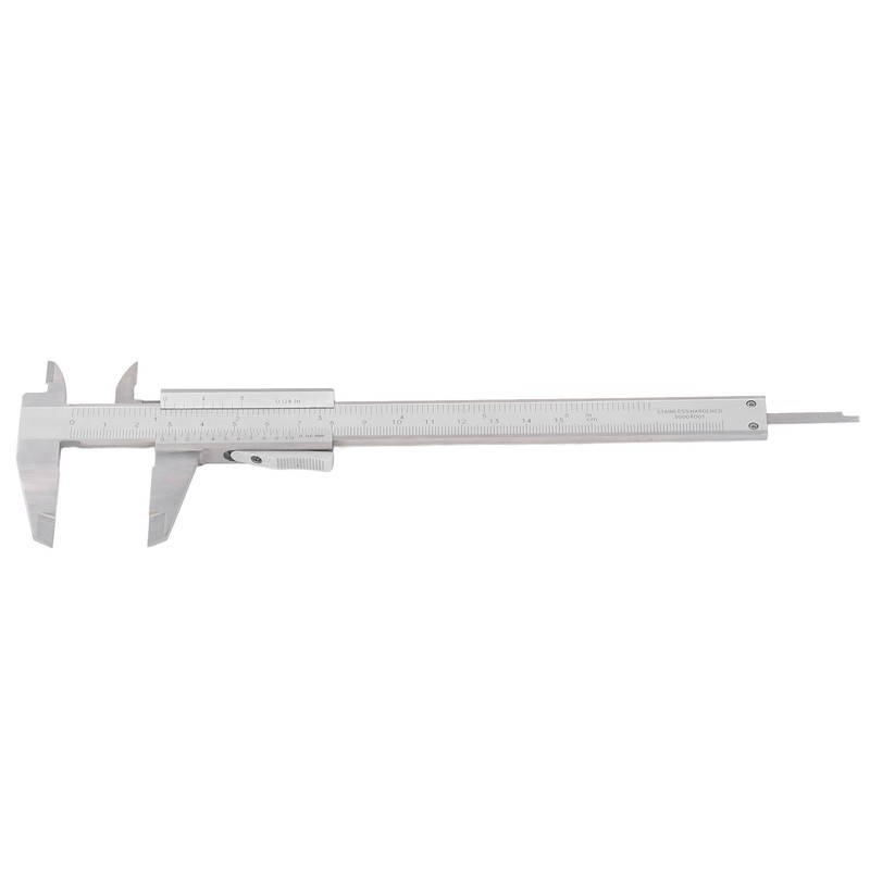 Vernier Caliper 0‑150mm 0‑6in Range 0.05mm 1/128in Resolution Stainless Steel