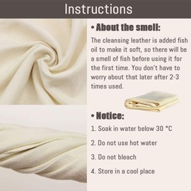 JEOPKO chamois leathers for cars,Large Genuine Chamois Leather(65x40cm),Car Drying Towel Shammy Leather Cloth, car cleaning kit,Chamois Leathers For Cars Perfect for drying off the whole car.