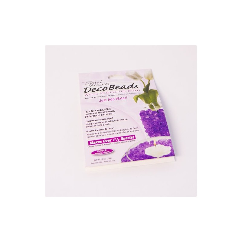 Purple Deco Beads Water Absorbing Gel