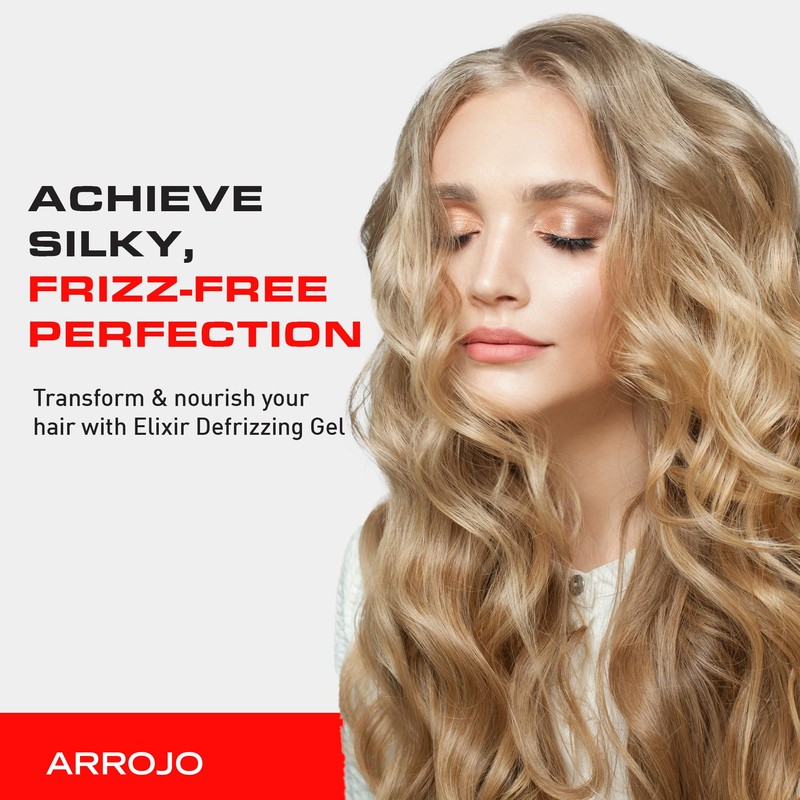 Arrojo Elixer Defrizzing Curl Gel, 6 fl oz – Color-Safe,