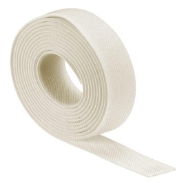 TA-VIGOR 25mm Twill Wide Elastic Band, 1 inch 2 Yard Double-Side Woven Elastic Bands Knit, Flat Polyester Elastic Spool Heavy Stretch Strap Knitting for Sewing Crafts Waistband, Cream White