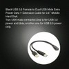 FASTELECTRIC USB 3.0 Female to Dual USB Male Extra Power