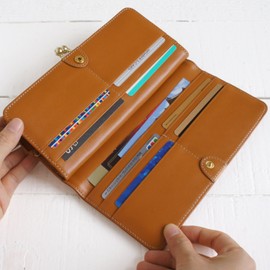 Emono Women's Long Wallet, Wallet, Genuine Leather, Natural Cowhide Leather, Zipper Pockets, Card Slots, Zipper, Elegant, Glossy, Casual, Natural, Long Wallet, Zipper, Mother's Day, turquoise