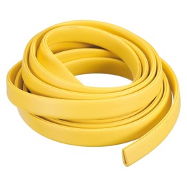 uxcell U Channel Edge Trim, 6.5ft Length Rubber Guard Seal Strip Edge Protector Fit for 0.1-1mm Edge, (11/64" W x 15/32" H) Yellow