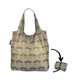 Re-Uz Lifestyle Shopper Foldable Reusable Shopping Grocery Bag - Flamingo Mustard