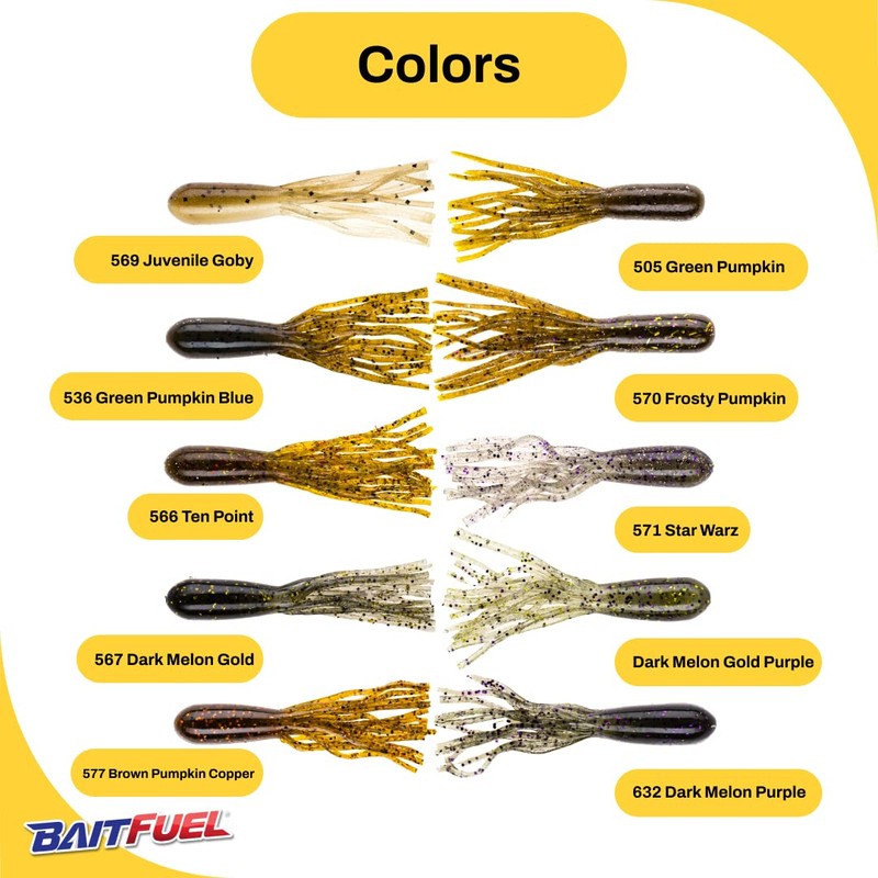 BAITFUEL Tubes Infused with Supercharged X55 Formula Gel: Fish Scent