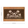 SILYHEART for Unto Us A Child is Born Coir Doormat