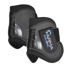 ARMA Rear Fetlock Boots (Black/Black, Cob/Pony)