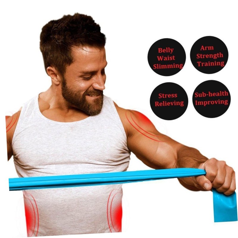 Kisangel 2pcs Sports Stretching Belt Elastic Belt Exercise Stretching Belt