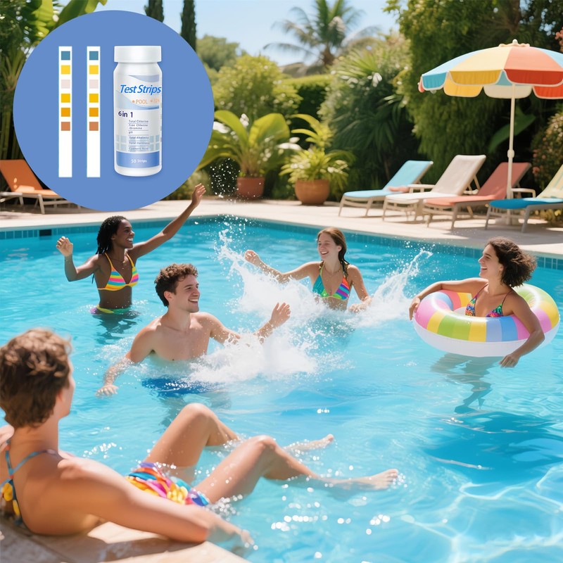 100Pcs Hot Tub 5 In 1 Test Strips, pH Test