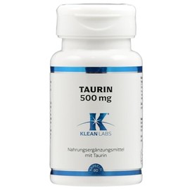 Klean Labs® - Taurin - 60 Kapseln - 500mg Taurin pro Kapsel - ohne Zusatzstoffe, vegan, in Deutschland produziert -
