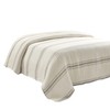 Lush Decor Comforter Farmhouse Stripe, King, Gray
