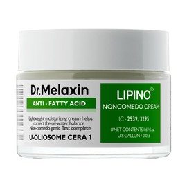 Dr.Melaxin Lipino Anti-Fatty Acid Noncomedo Cream | Daily Moisturizer Face Cream with Ceramide For Oily Skin | Smooths Skin Texture & Non-Comedogenic 1.69fl.oz