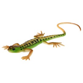 Garneck Realistic Fake Lizard Model Lizard Prank Toys for Kids Plastic Figurine Party Trick Tool Squisjy Toys M- Green Lizard
