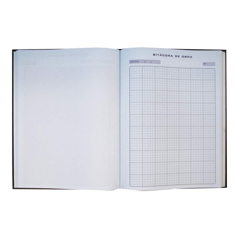 Libro Bitacora De Obra 4B02 100 Hjs. Pza