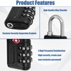 TRUEIN 3 Pack Suitcase Locks, 3-Digit TSA Approved Luggage Locks,