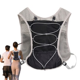 Hydration Vest - 5L Reflective Waterproof Running Vest | Waterproof Hydration Pack with Reflective Elements | Lightweight Quick-Drying Adjustable Sports Gear for Cycling, Trail Road, Hiking, Outdoor