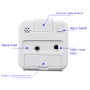 Peakeep Small Battery Operated Analog Travel Alarm Clock Silent No