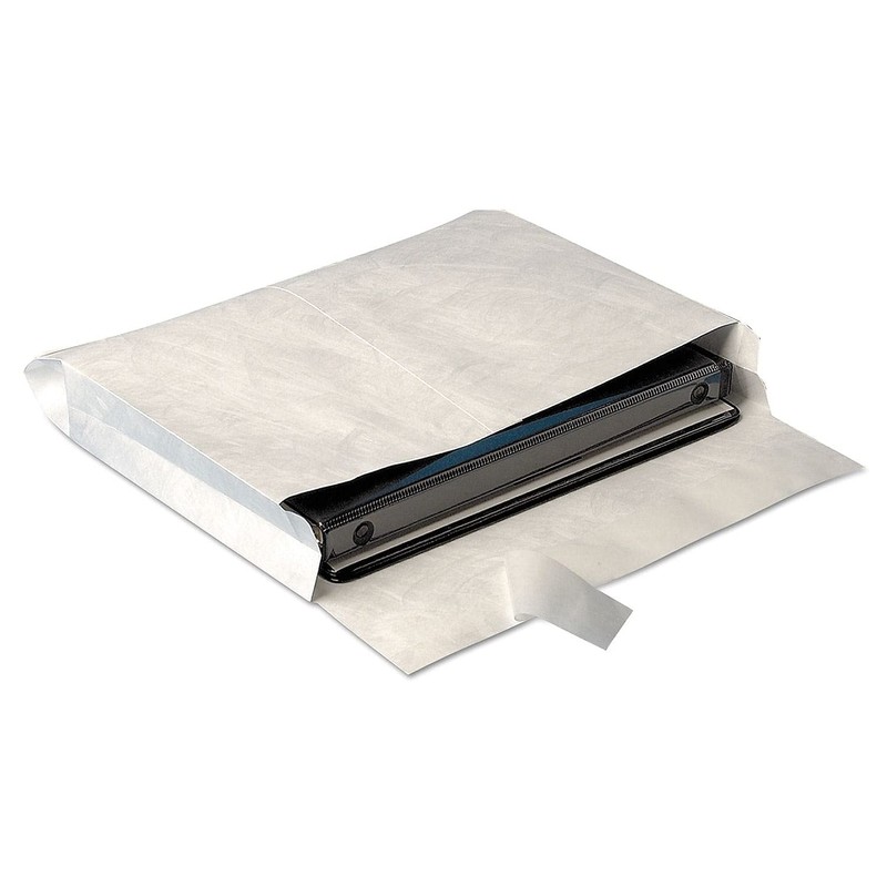 qualitypark Tyvek Open Side Envelope, 25.4 x 33 x 5.1