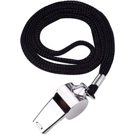 1Pc Silver Portable Stainless Steel Whistle with Lanyard Referee Emergency Sports Whistle,Great for Coaches,Referees,Officials,Small Size,Convenient to Carry,Sports and Outdoors,Coach and Referee Gear