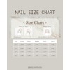 NailHaven｜ French Tip Collection｜ Press-On Nails - 10 Pcs Handmade Acrylic Nails with Cute Designs, Short Nails, and Nail Art, High Quality, Reusable:_37_extra small