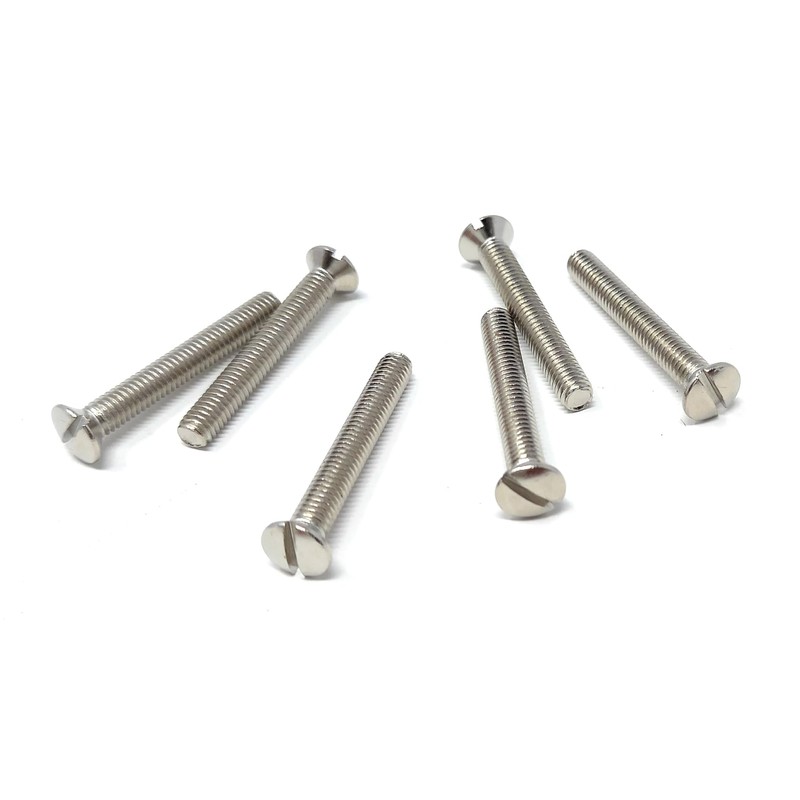 M3.5 Slotted Raised Countersunk Electrical Socket, Faceplate, Surface, Light Switch