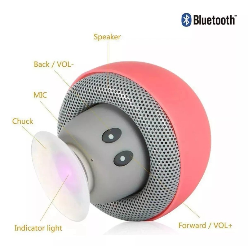 KFMX Bocina Bluetooth En Forma De Hongo Recargable Portátil