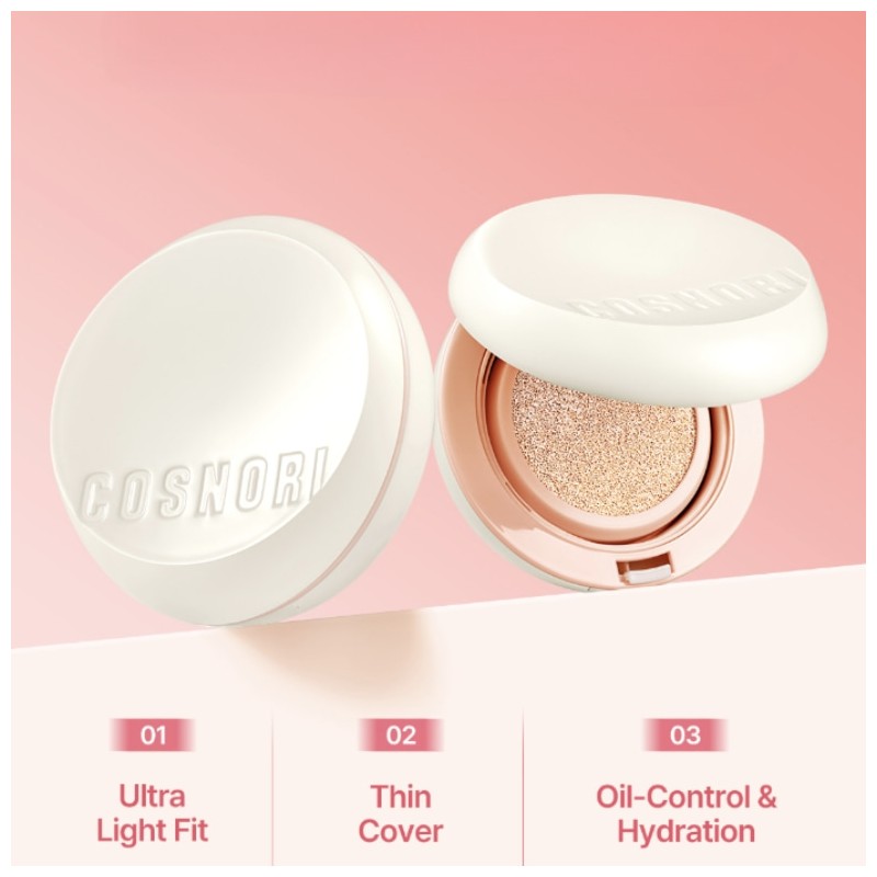 COSNORI Fulffy-Fit Thin Cover Light Matte Cushion SPF50+ Pa+++ 13g