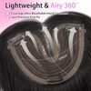 Hair Toppers for Women, 5x6 Inch Large Base Clip In,24