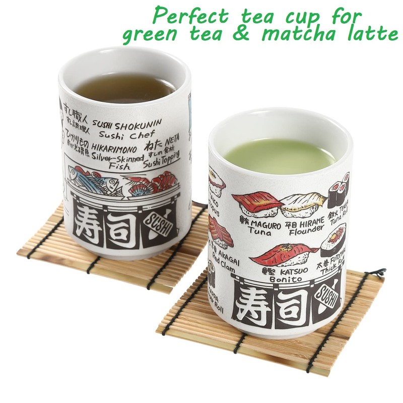 [LOVE LOVE JAPAN] Japanese Tea Cup Sushi-Yunomi Mino Ware with