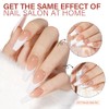 AILLSA Uñas Postizas Francesas de Gel, 180 Unidades, Uñas Largas
