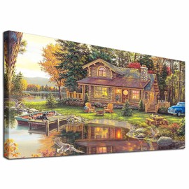 YALKIN DIY Diamond Painting Kits for Adults, 5D Large Diamond Art with Round Drills Full Drill Gem Big Painting Set for Home Wall and Gifts 16x28inch (40x70CM)