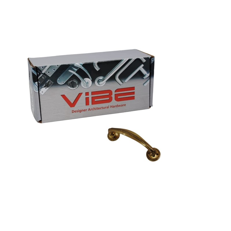 VIBE Georgian Bow Handle 175mm on Brass Pull Handle on