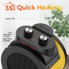 1500W Electric Space Heater with 90 Adjustable Angle, Overheat Protection,