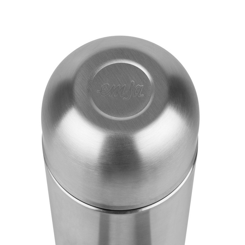 Emsa"Senator" 33.8 oz Vacuum Flask from Stainless Steel, Silver