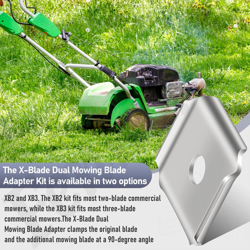 Fennoral X-Blade Dual Mulching Blade Adapters Compatible with All Standard