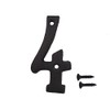 TripDock 3 Inch Wrought Iron House Number, Matching Screws Included