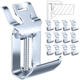 Dreyoo Sink Clips for Kitchen Sink Installation, 12 Pack Heavy Duty Sinks Mounting Clips for Top Mount & Drop In Sinks, Upgraded Adjustable Brackets(Up to 1-1/4 inch)