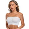ANGOOL Strapless Comfort Wireless Bra with Slip Silicone Bandeau Bralette