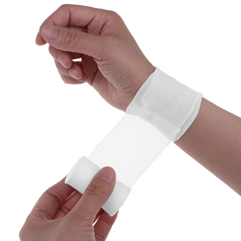 20Pcs Gauze Bandage Rolls, Medical Gauze Stretch Bandage Roll Tape