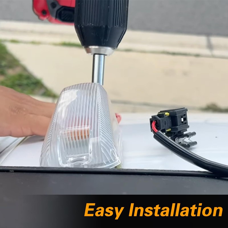 HIMARKLIF Front Roof Marker Lamp, Cab Roof Light White Roof