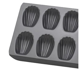 Mrs. Anderson's Baking 12-Cup Madeleine Pan, Carbon Steel with Non-Stick Coating, PFOA Free, 15.75-Inches x 8-Inches