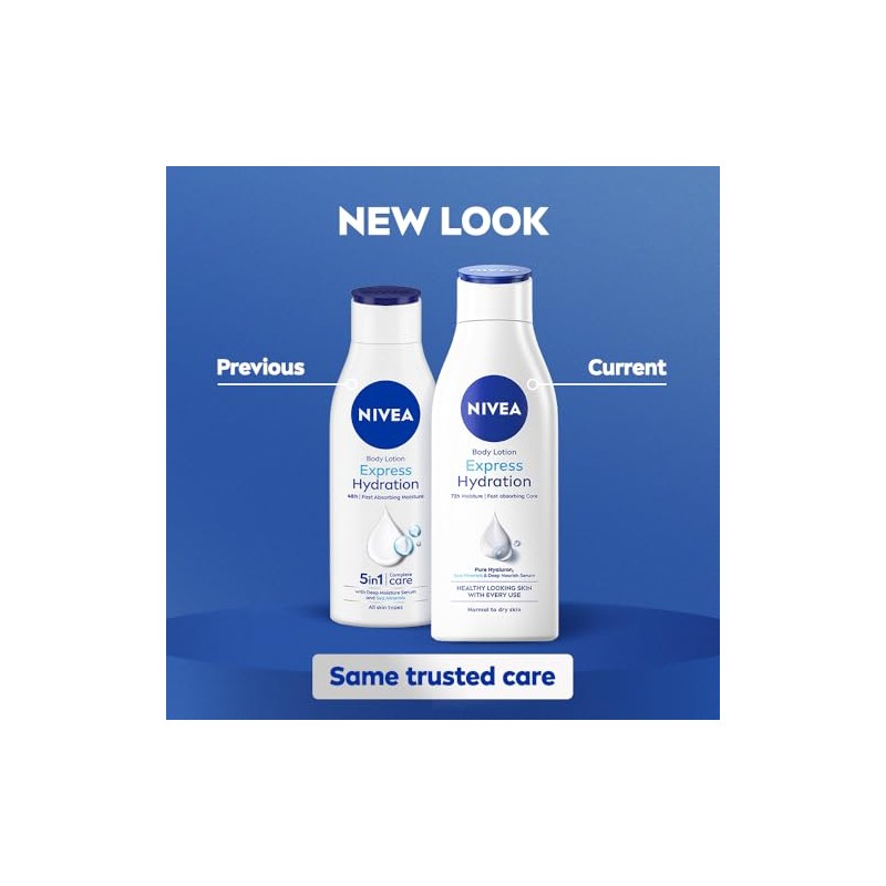 Nivea Crema Corporal Humectante Express Hydration 400 Horas Humectación Porfunda