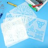 JSRQT 9Pcs Runes Stencils for Painting,Celtic Drawing Stencils Template, Reusable