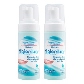 Higienika 2 Pack Espuma Jabón En Seco Sin Enjuague 160 Ml Higienika